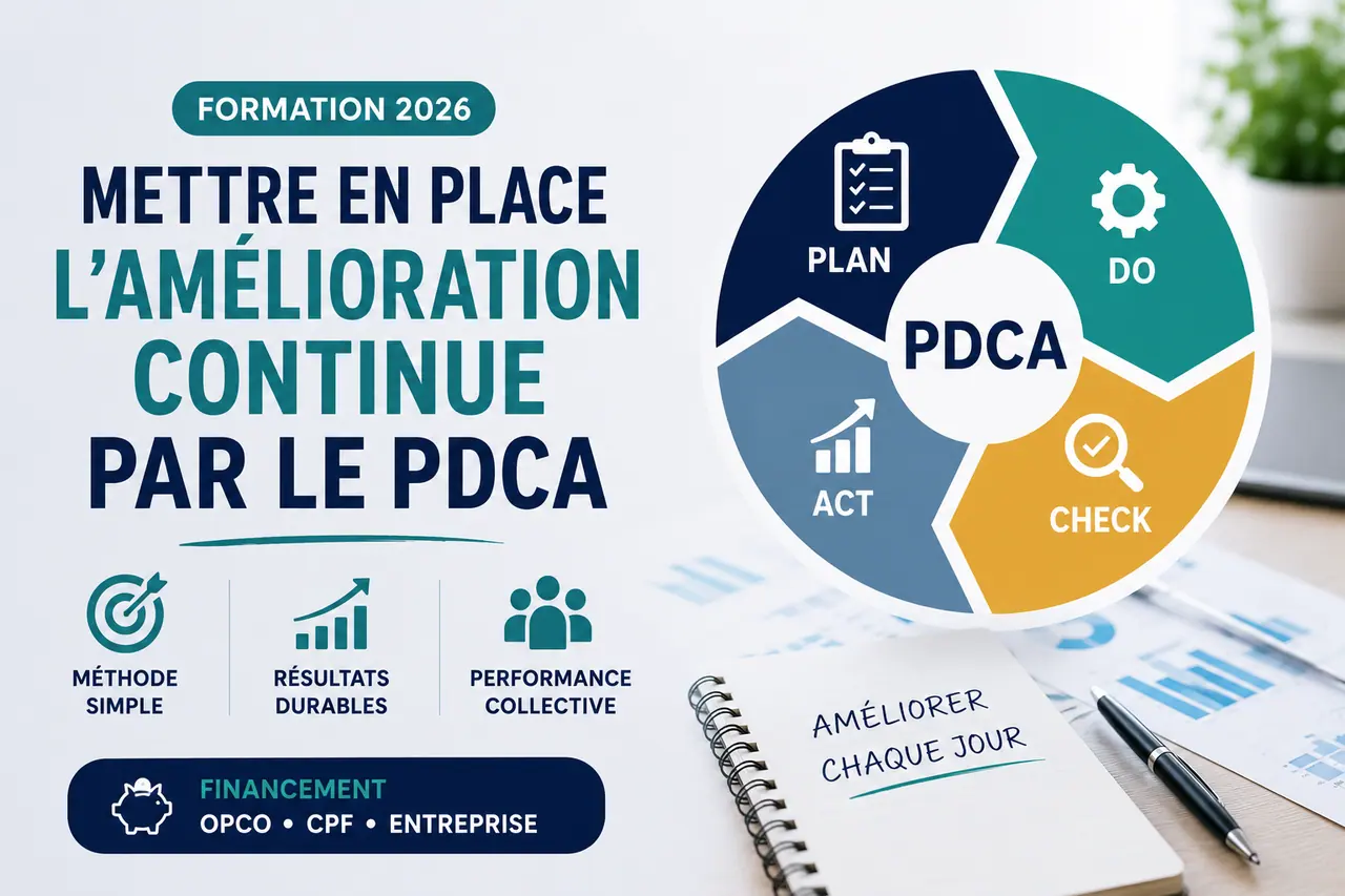 Formation Mettre en place l'amélioration continue par le PDCA — PraXis Développement
