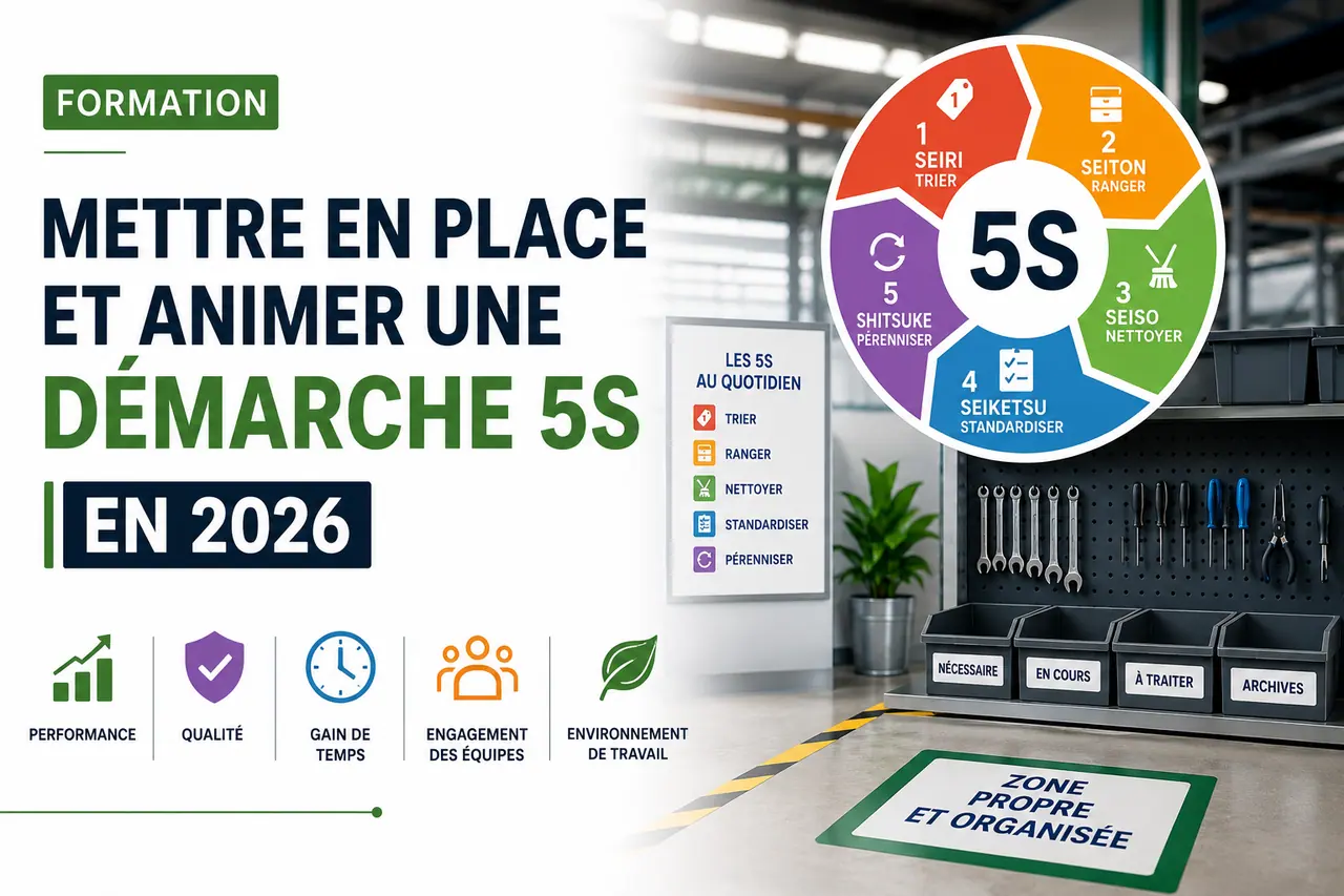 Formation Mettre en place et animer une démarche 5S en 2026 : programme, méthode, financement