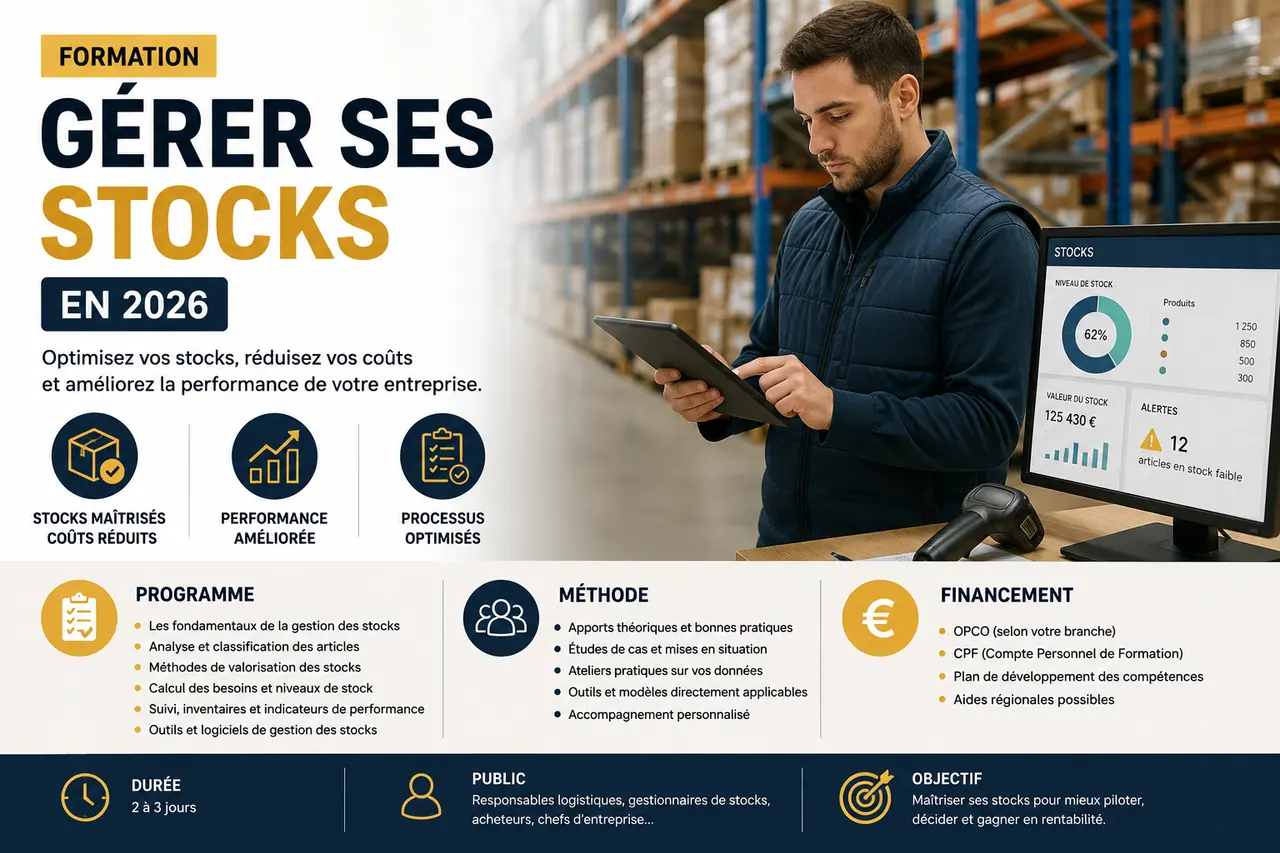 Formation Gérer ses stocks — PraXis Développement