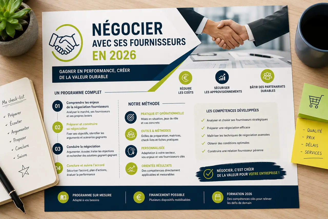 Formation Négocier avec ses fournisseurs — PraXis Développement