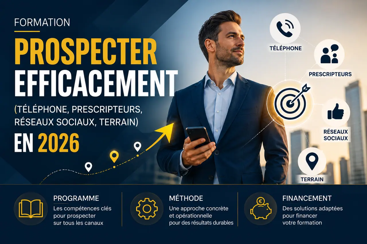 Formation Prospecter efficacement (téléphone, prescripteurs, réseaux sociaux, terrain) — PraXis Développement
